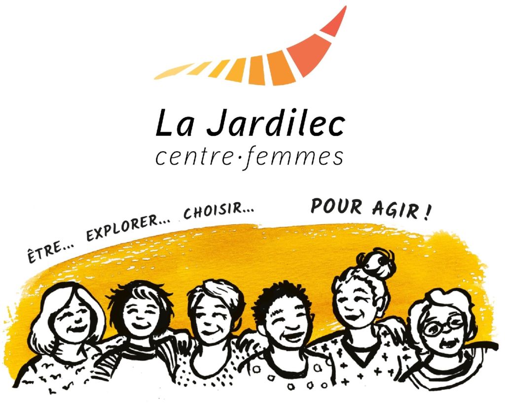 Ceci présente le logo du Centre des femmes La Jardilec